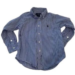 Ralph Lauren Boys Striped Button Down Shirt size 7